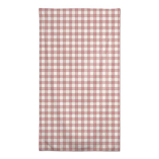 8.5ft. Painted Christmas Plaid Tablecloth